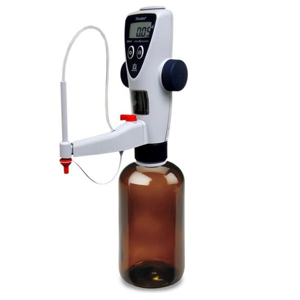 Automatic Digital Bottletop Dispenser with 32oz Glass Bottle for 0 - 50 mL Electrolyte Liquid - BD-50ML-LD