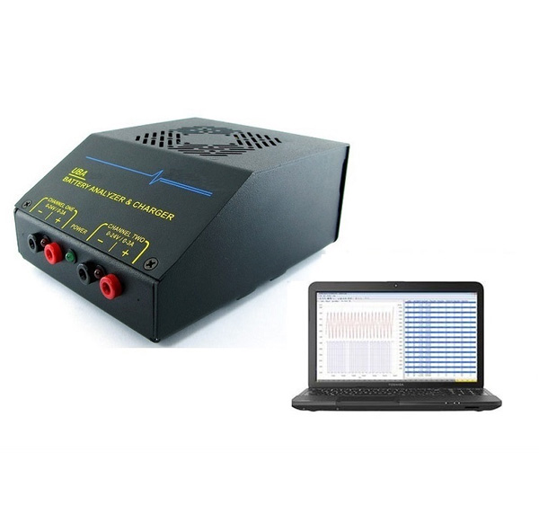 NRTL & CSA Certified Two Channel Battery Analyzer, 12 - 2000mA upto 18.5V With Laptop - BST-UBA5-LD