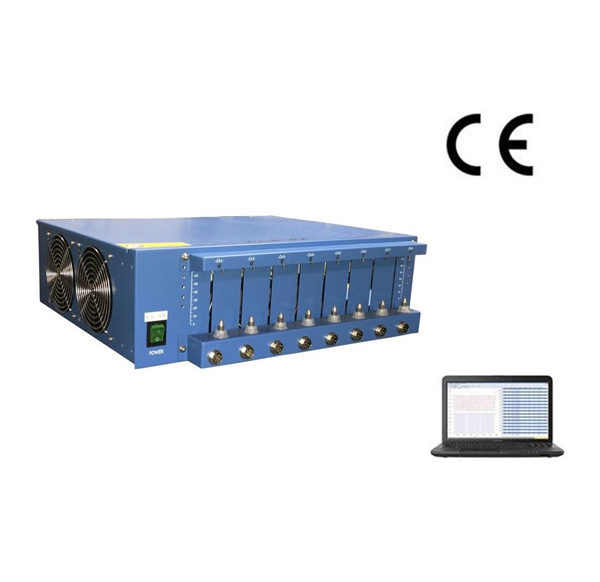 8 Channel Battery Analyzer (2-1000 mA, 5V) w/ Laptop & Software - BST8-1A
