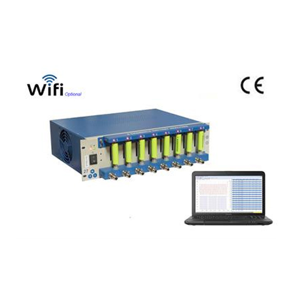8 Channel Battery Analyzer (0.02 -10 mA, upto 5V) w/ Cell Holder, Laptop Software & Optional WIFI Control - BST8-MA