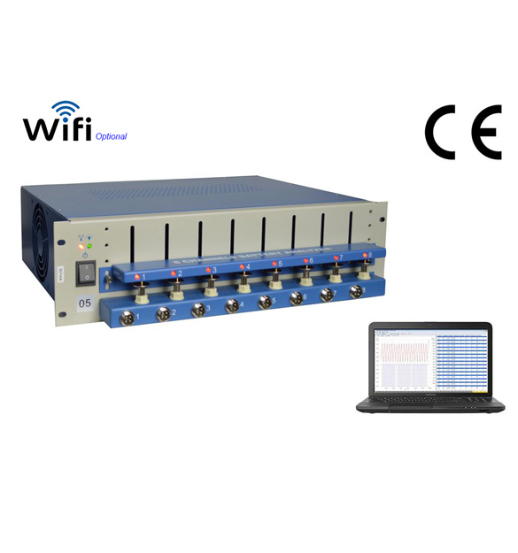 8 Channel Battery Analyzer (5V 40A per Channel) with DC Internal Resistance Analysis and Laptop & Software - BST8-5V40A-RT