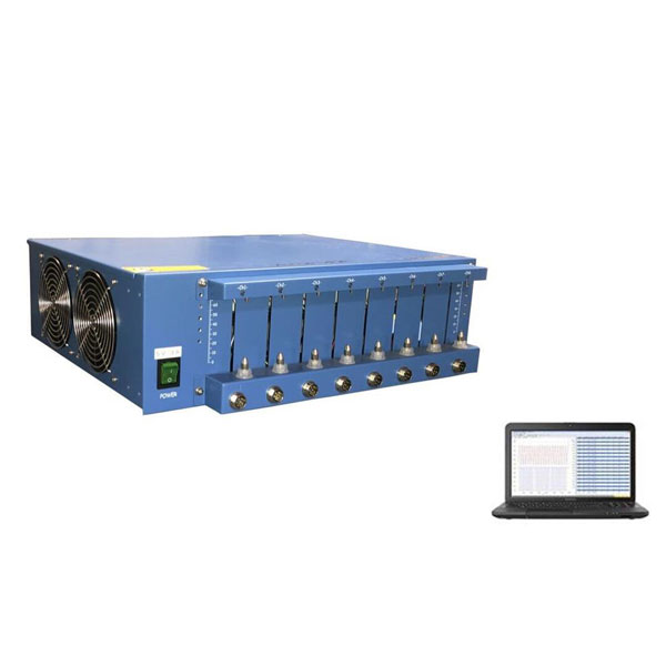 8 Channel Battery Analyzer (6-3000 mA, 5V) w/ Laptop, Temperature Sensor & Software - BST8A3