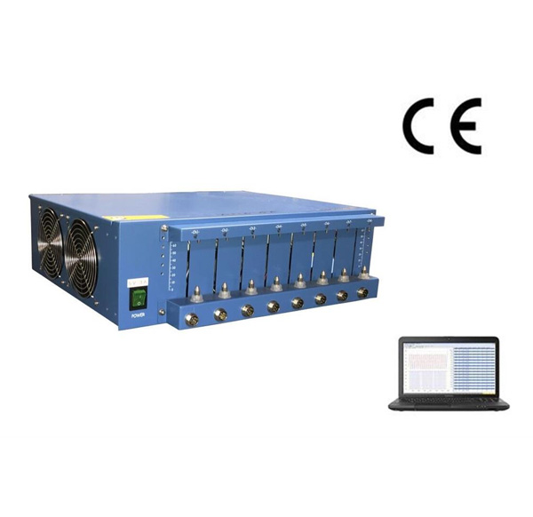 8 Channel Battery Analyzer (6-3000 mA, 5V) w/ Laptop, Temperature Sensor & Software - BST8A3