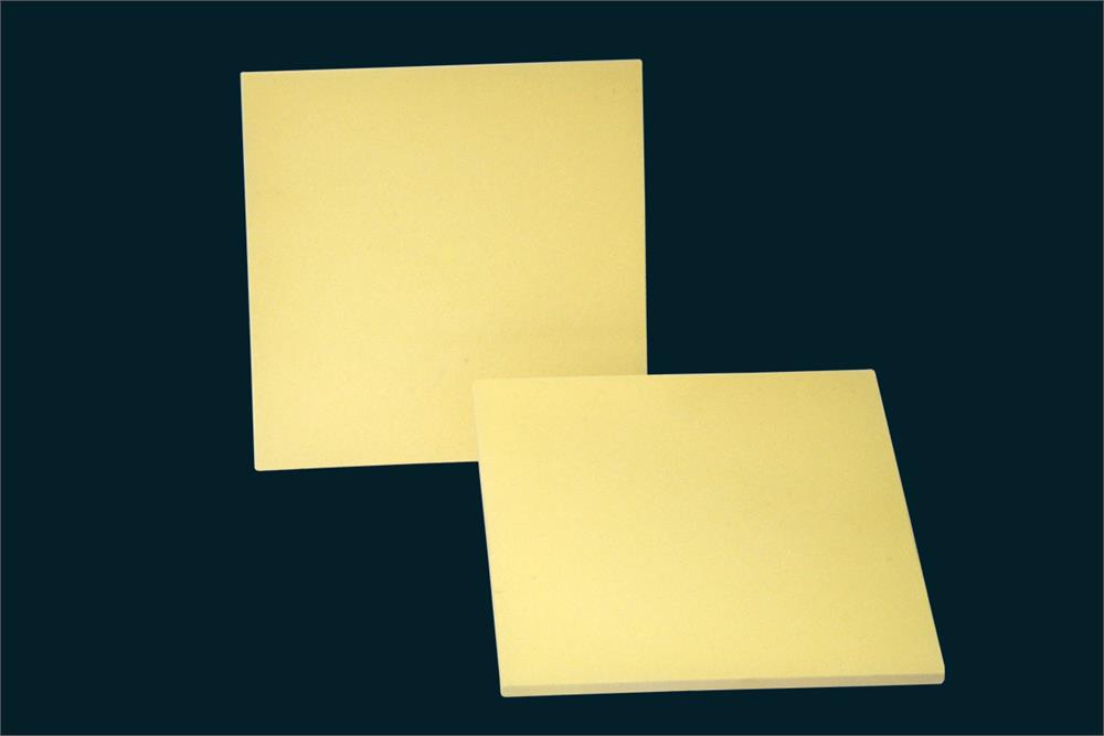 1700℃ Grade Sintered Zirconia ( Cao stabilized ）Ceramic Board, 150 mm x 150 mm x 5.0 mm (1 pc) - EQ-CZB-150-5