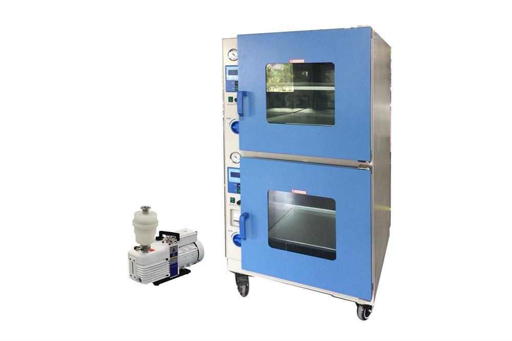 200C Vacuum Oven w/ Vacuum Pump and Two Heating Chambers 18x18x18