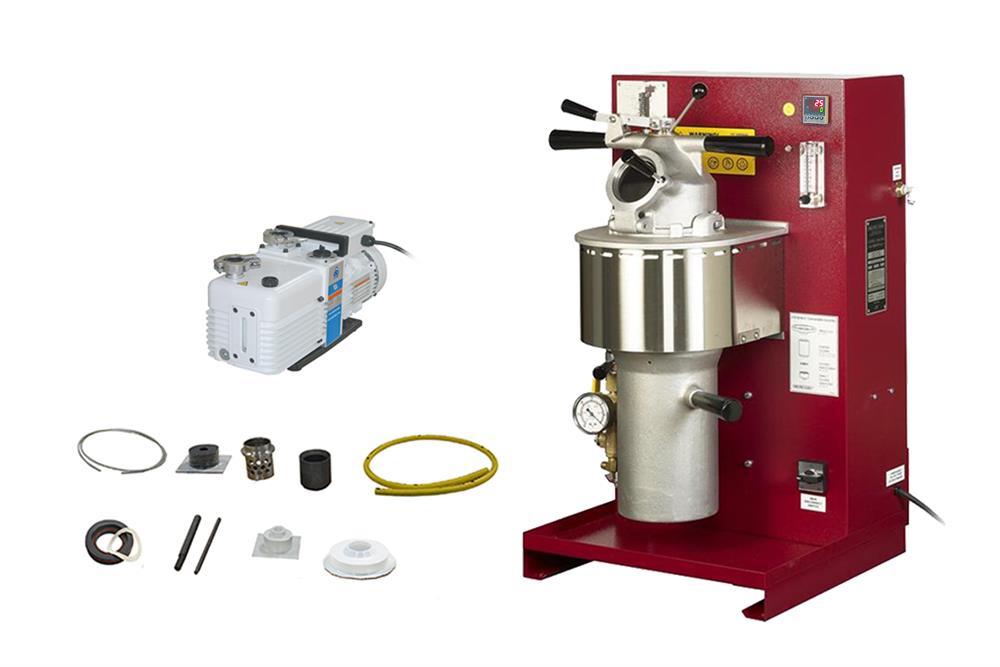 1200ºC Compact Atmosphere Controlled Melting/Casting System (2 Kg Max) w/ Start-up Kit - EQ-VMCS-1200-LD