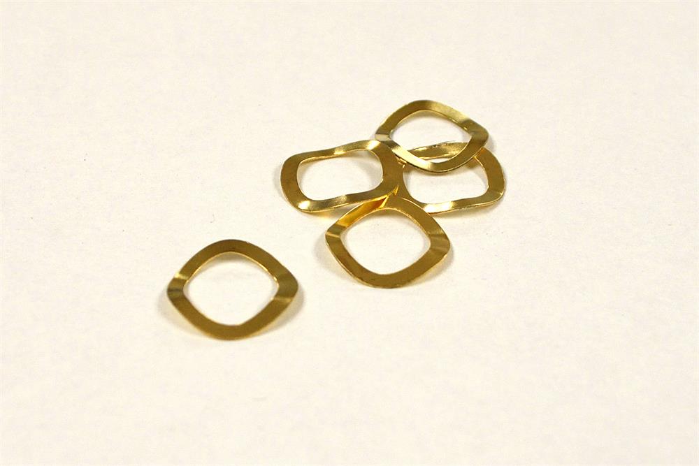 Gold Coated Stainless Steel Wave Spring for CR2032 Case - 10 pcs/pck - EQ-CR20WS-SpringG