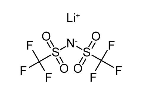 LiTFSI (lithium bis-trifluoromethanesulfonimide- C2F6LiNO4S2 ) Powder, 20 g/bottle - EQ-Lib-LiTFSI