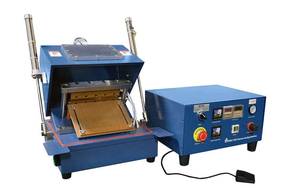 3-in-1 Sealer for Top/Side & Final Vacuum Standing & Sealing for Pouch Cell (200mm W) - MSK-115-III