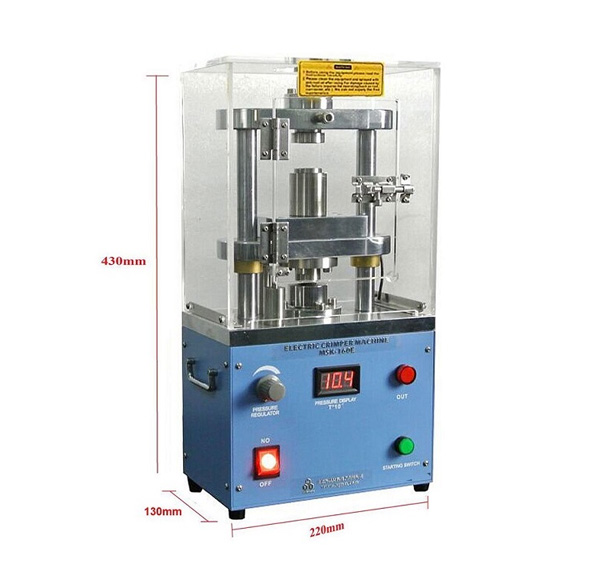 Digital Pressure Controlled Electric Crimper for CR20XX Coin Cells (Ar Glovebox Compatible) - MSK-160E