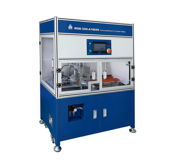 Floor-stand Auto Grooving Machine for Batch Processing of Cylindrical Battery Casings - MSK-500-AR18650