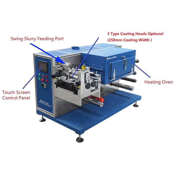 Roll to Roll Coating System (Max. 250mm W) with 3 Optional Coating Heads - MSK-AFA-300-LD