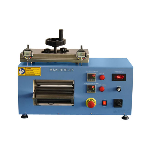 250°C 200mm Width Hot Rolling Press with 10 mm Adjustable Gap - MSK-HRP-05