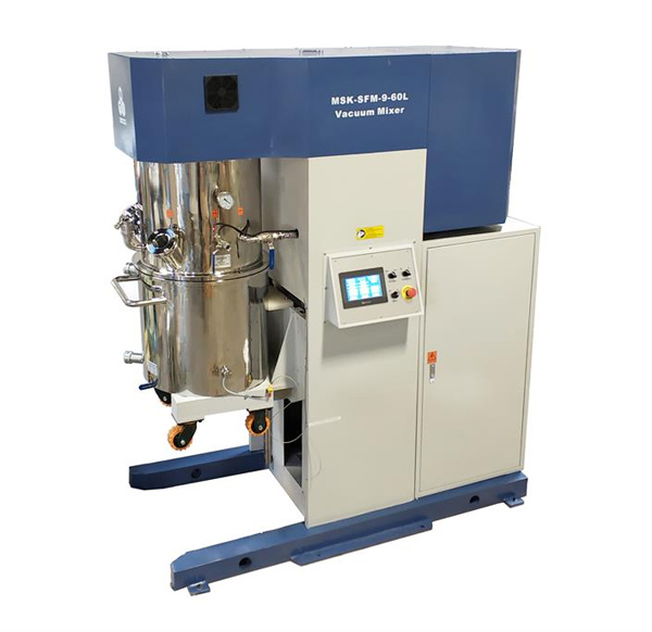 60 Liter Planetary Vacuum Mixer with Vacuum Pump and Water Chiller - MSK-SFM-60L