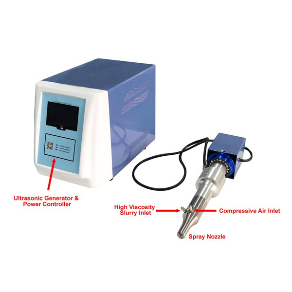 Ultrasonic Spray Nozzle (20 KHz 3.5 KW) for High Viscosity Slurry Spray Pyrolysis - MSK-SP-HVS