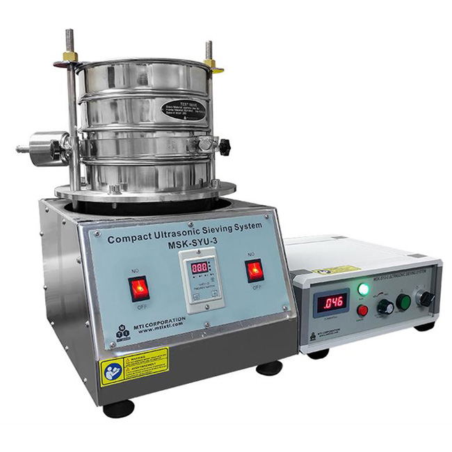 Vibration Sieving System with Three Sieves (100, 200, 450 Mesh) and Sonication - MSK-SYU-3