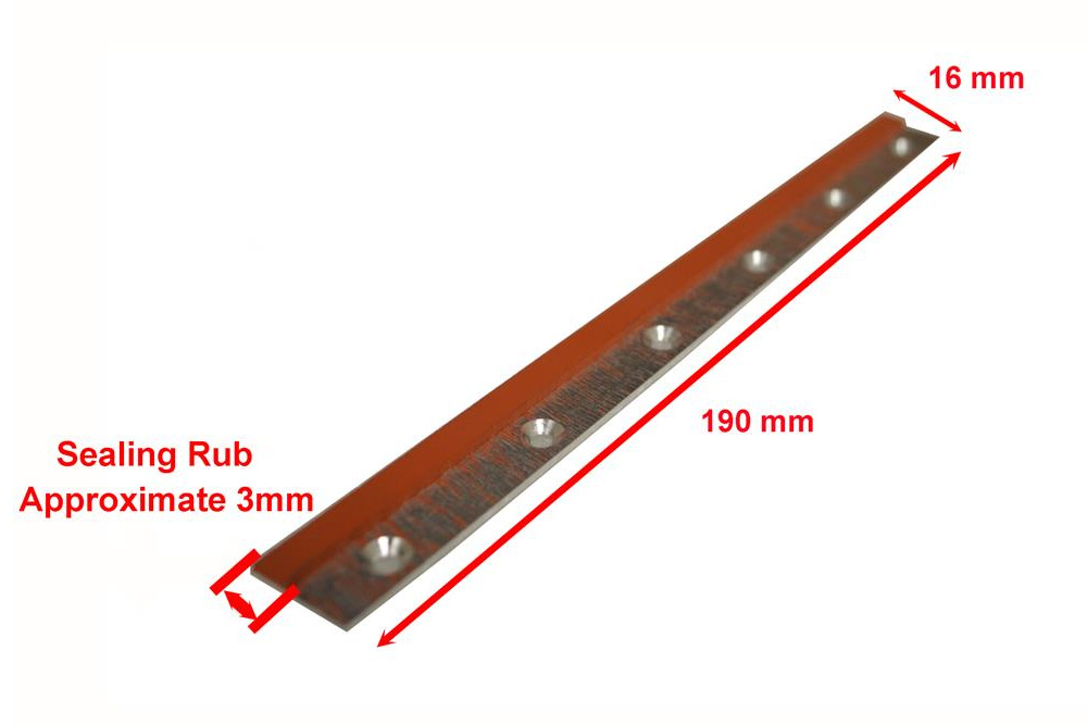 Soft Rubber Sealing die replacement part for Heating Sealer MSK140 - MSK140-SS