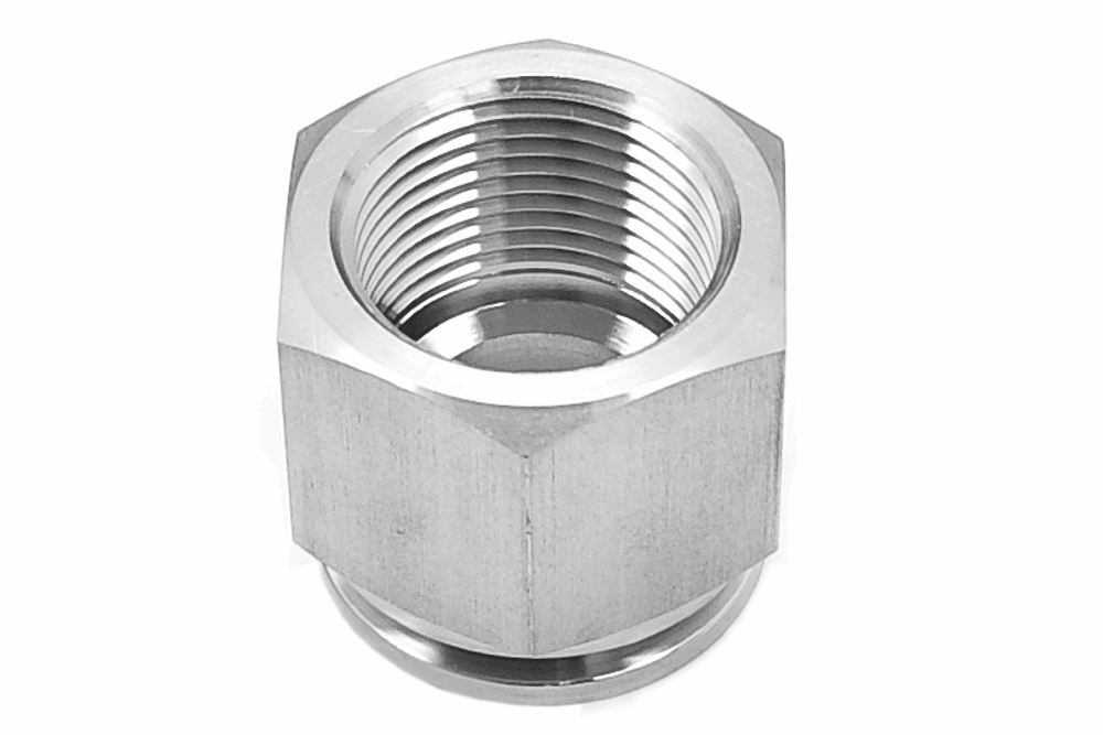 KF-25 Flange to 1 inch NPT-Female Adaptor, Stainless Steel - EQ-1IN-KF25-F-LD