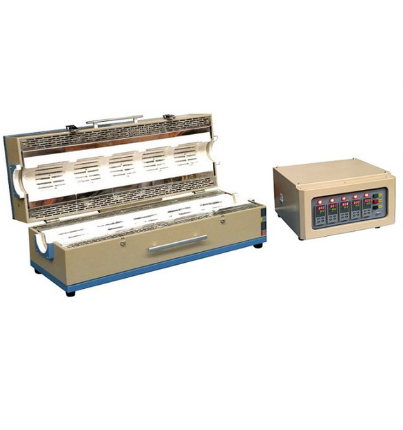 1200C Max.Five Zones （800 mmL) Split Tube Furnace with Separated Temperature Controller - OTF-1200X-V