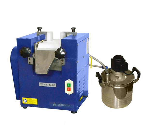 Compact Three Rollers (Zirconia) Mill for High Viscosity Slurry, Paste - MSK-SFM-65