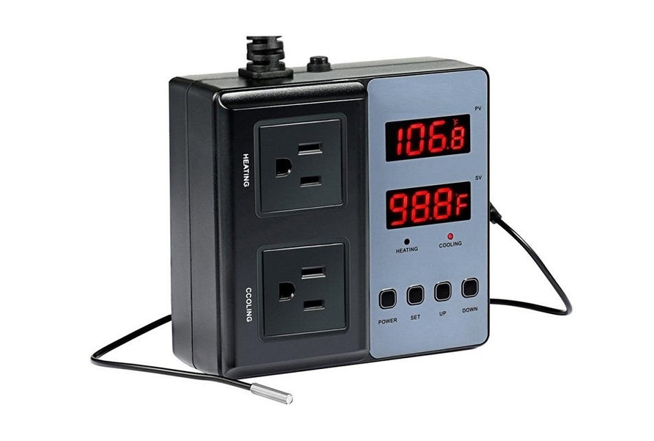 Compact Temperature Controller with Heating and Cooling Control - EQ-BTC-201