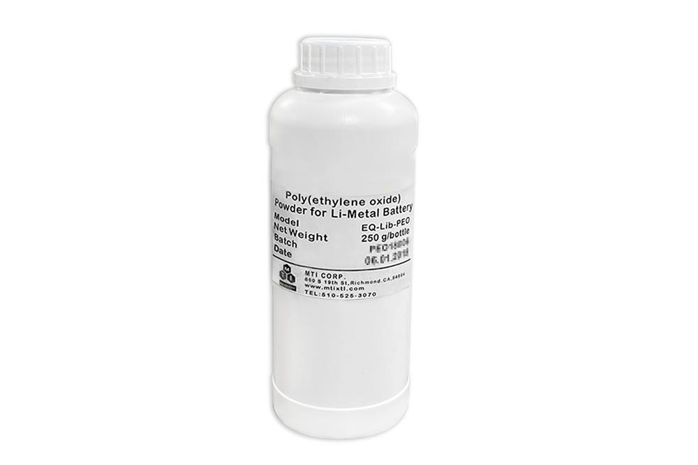 Poly(ethylene oxide, PEO ) Powder for Li-Metal Battery, 250 g/Bag - EQ-Lib-PEO