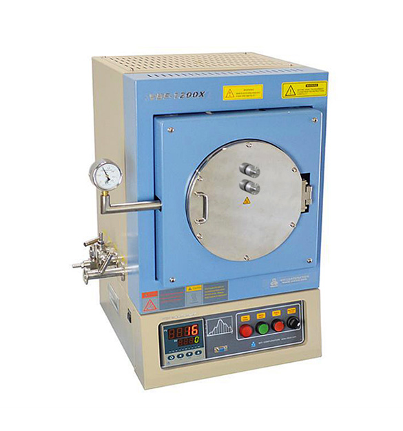 1100°C Max 8“OD（7.6 L）Vacuum Chamber Furnace with Feedthrough flange - VBF-1200X-H8