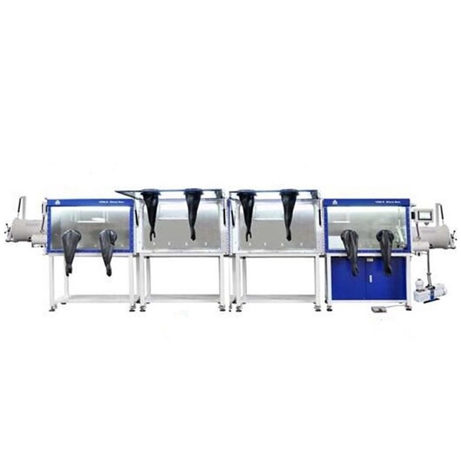 Four Chambers Glove Box with Gas Purification System ( H2O&O2) - VGB-6-IV-LD