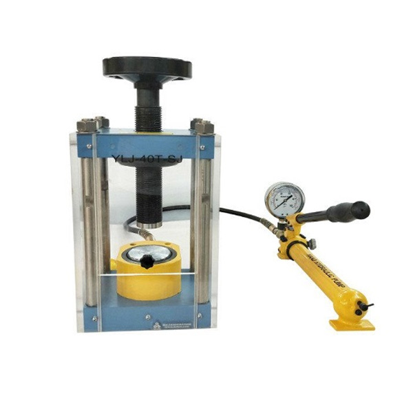 40T Manual Hydraulic Laboratory Press with Separable Pump - YLJ-40